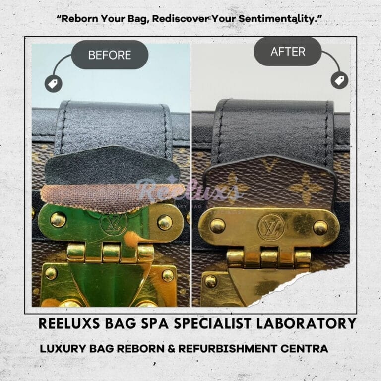 Louis Vuitton Monogram Canvas Petite Malle Shoulder Bag Lock Canvas Cracked & Damaged Replacement