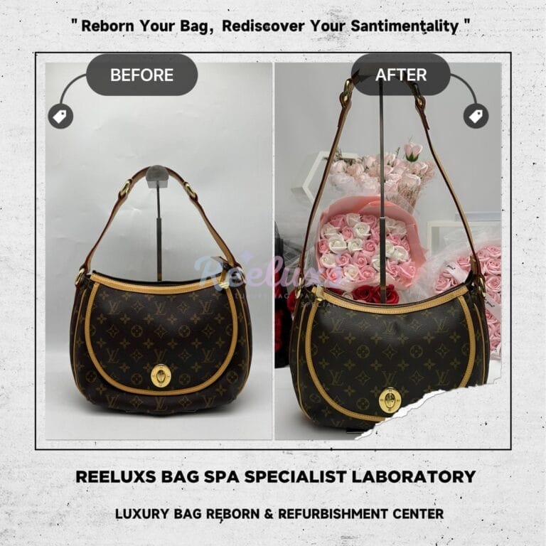 Louis Vuitton Monogram Canvas Tulum Shoulder Bag Handle Length Short Customised To Longer Length
