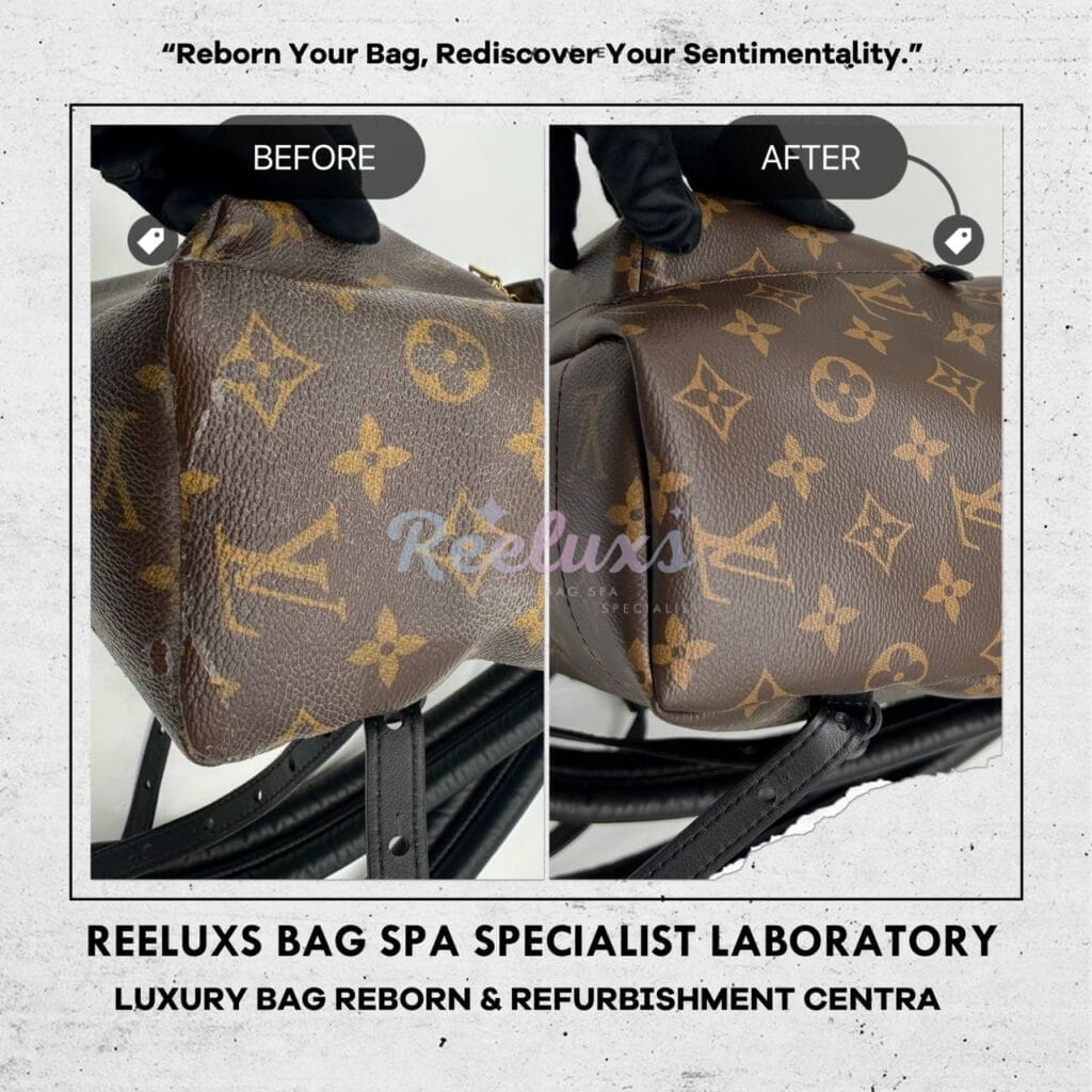 Palm Springs Backpack Canvas Canvas Coating Layer Peel Off Oxidation — frame 8