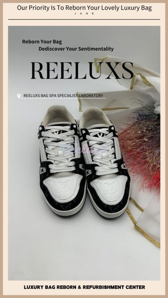 Trainer Sneaker Denim Noir Black Leather Yellowish Problem — frame 12