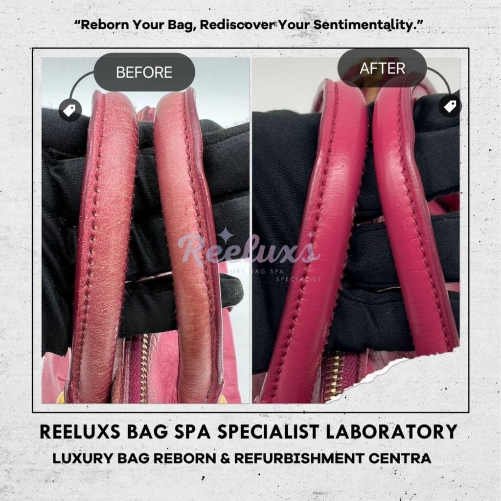 Bow Two Way Handle Bag Color Faded Corner Damaged — frame 7