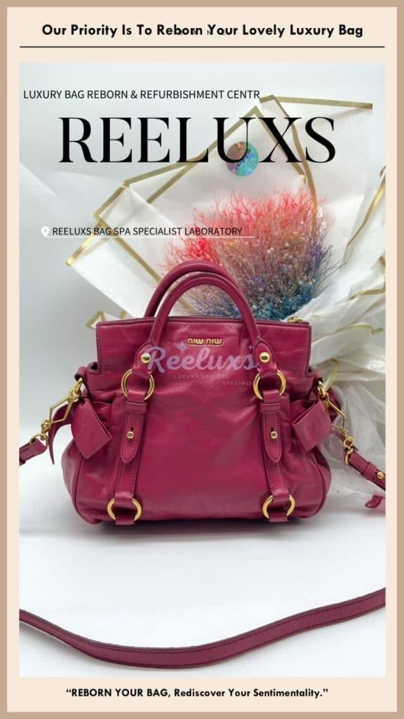 Bow Two Way Handle Bag Color Faded Corner Damaged — frame 9