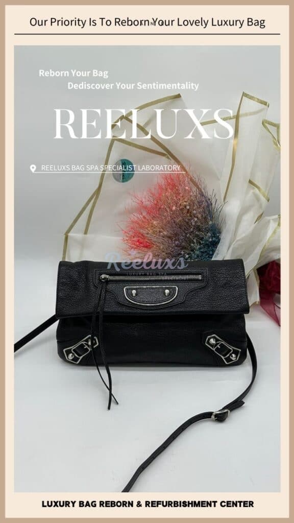 Metallic Edge City Clutch Leather Hook Tear Off & Broken — frame 8