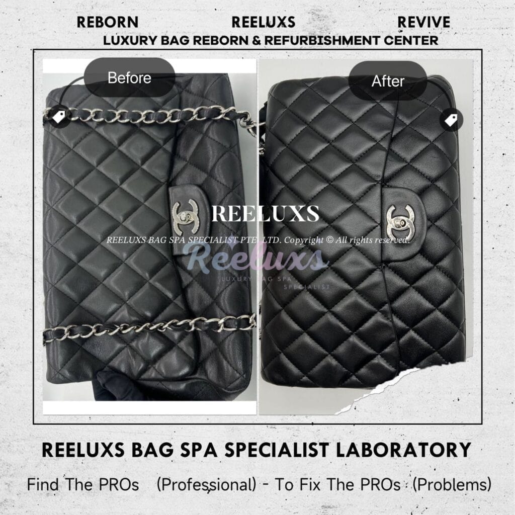 Black Jumbo Classic Flap With Silver Hardware Shoulder Bag Color Faded Corner… — frame 1
