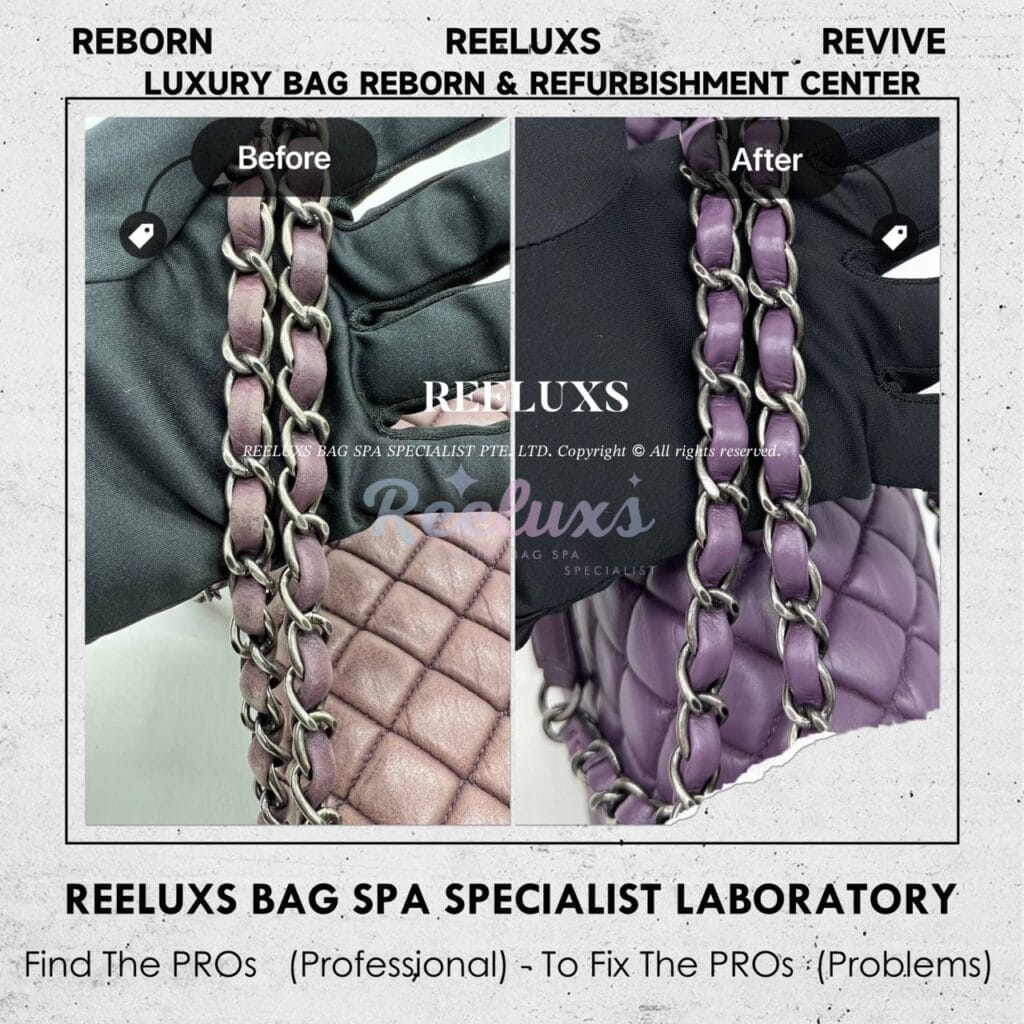 Bubble Flap Shoulder Bag Color Damaged Leather Peel Off — frame 11