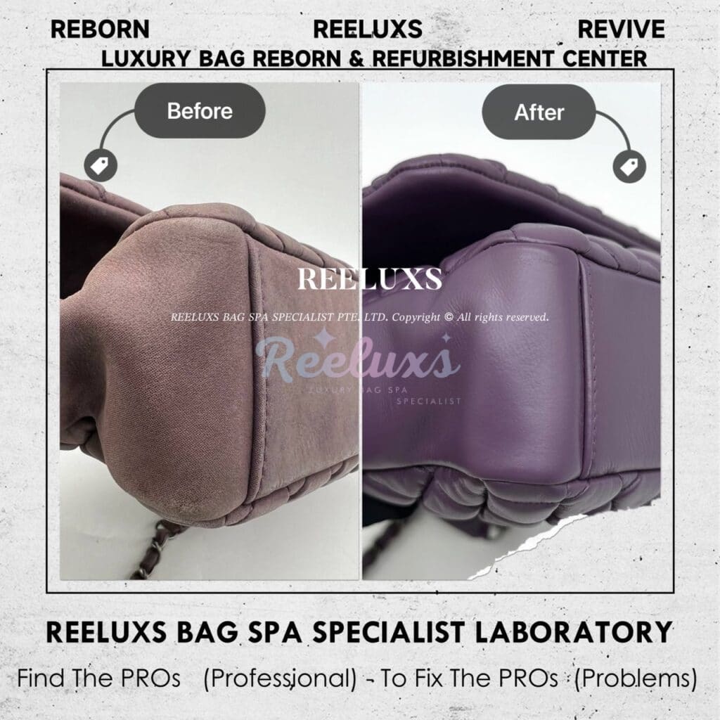 Bubble Flap Shoulder Bag Color Damaged Leather Peel Off — frame 12