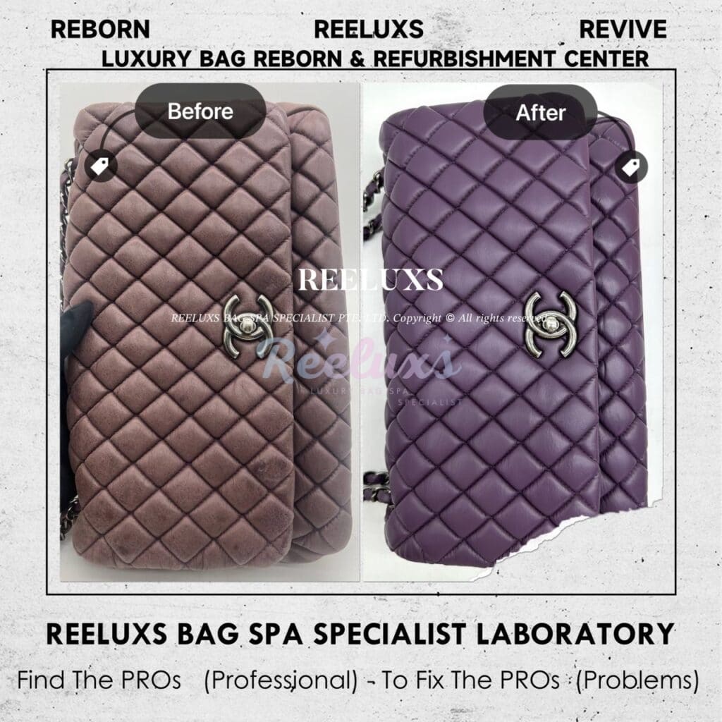 Bubble Flap Shoulder Bag Color Damaged Leather Peel Off — frame 1