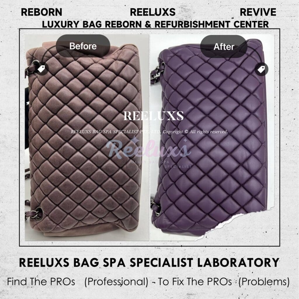 Bubble Flap Shoulder Bag Color Damaged Leather Peel Off — frame 3