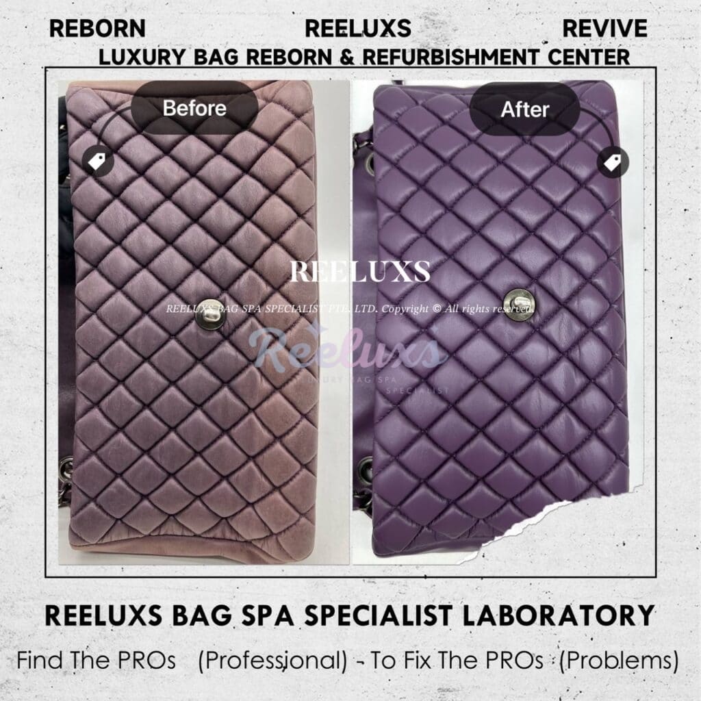 Bubble Flap Shoulder Bag Color Damaged Leather Peel Off — frame 4