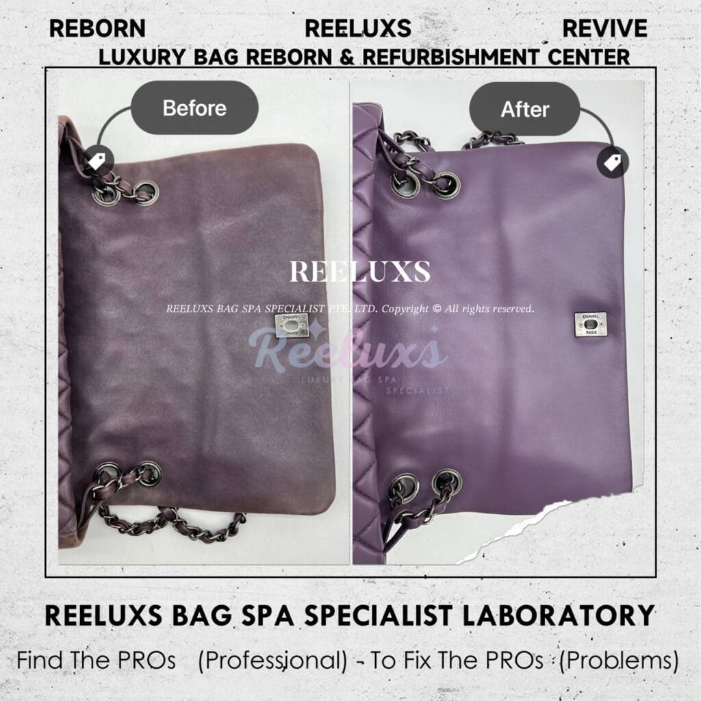 Bubble Flap Shoulder Bag Color Damaged Leather Peel Off — frame 6
