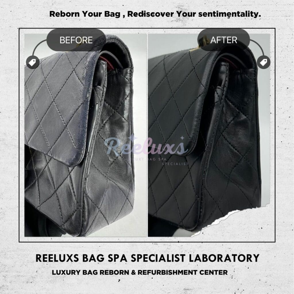 Classic Double Flap Bag Color Faded Corner Damaged — frame 3