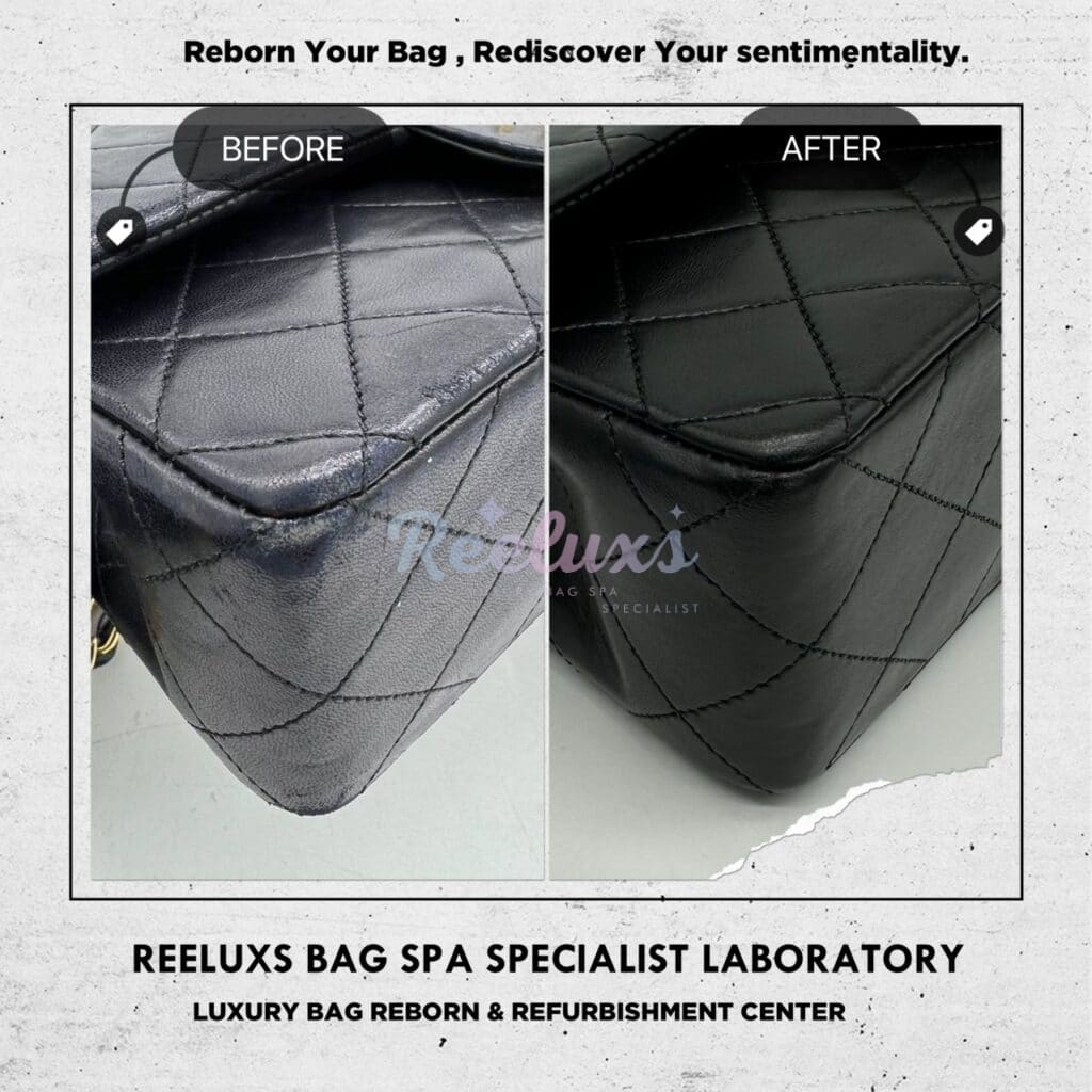 Classic Double Flap Bag Color Faded Corner Damaged — frame 4