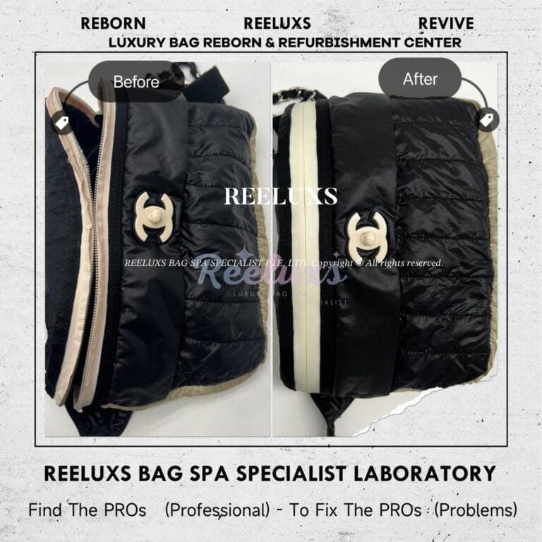 Chanel Nylon Crossbody Bag Zip Tear Off & Damaged Replacement