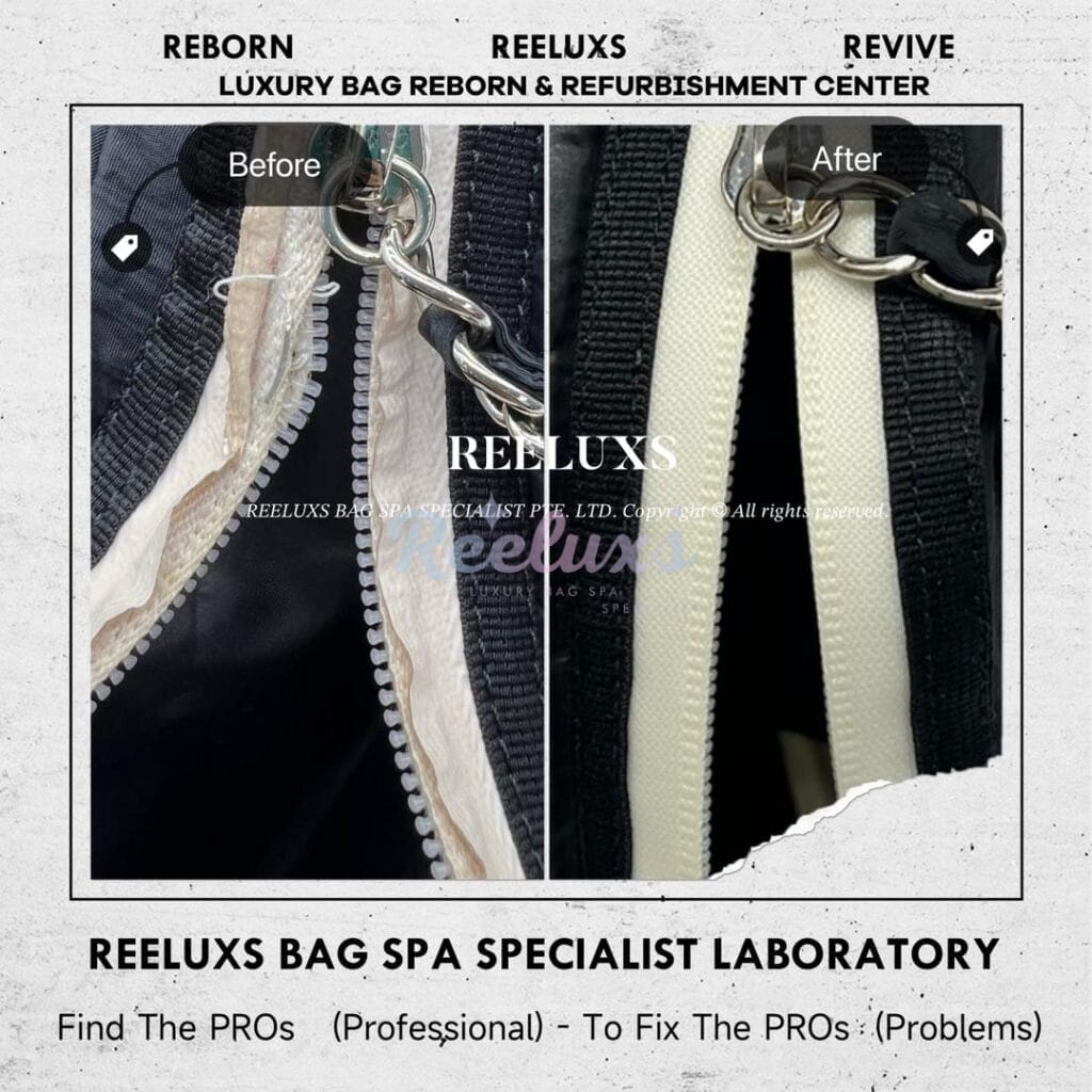 Nylon Crossbody Bag Zip Tear Off & Damaged — frame 5