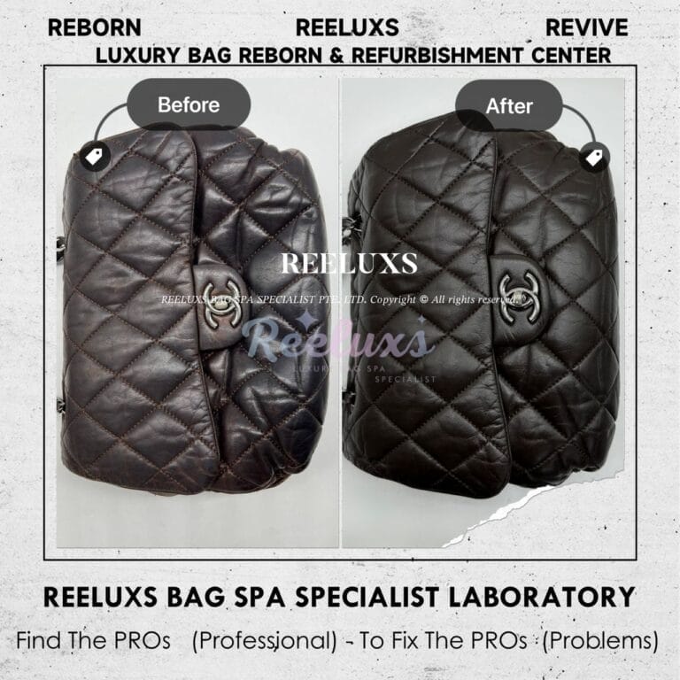 Chanel Triple Compartment Flap bag Corner Leather Damaged Repair Chain Leather Cracked & Damaged Replacement