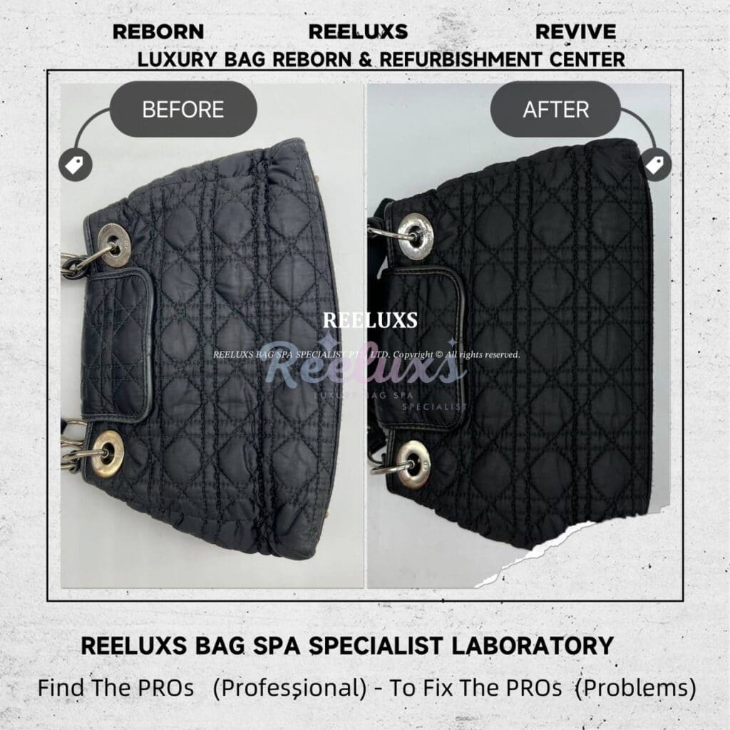 CHRISTIAN DIOR Charming Locked Tote Cannage Quilted Bag Entire Leather Faded &… — frame 11