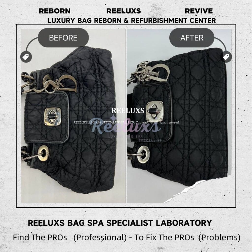 CHRISTIAN DIOR Charming Locked Tote Cannage Quilted Bag Entire Leather Faded &… — frame 1