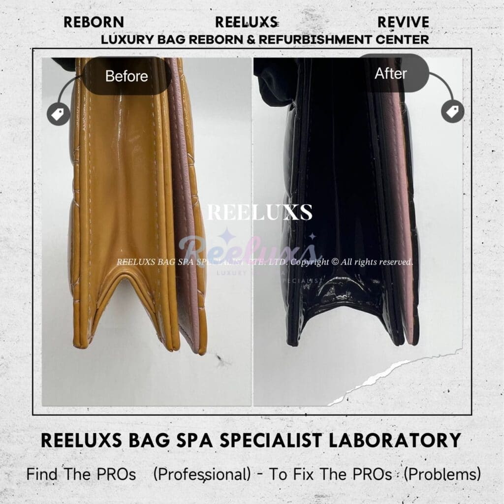 Baby Pink Patent Leather Clutch Patent Oxidation Color Transfer Problem Change To… — frame 3