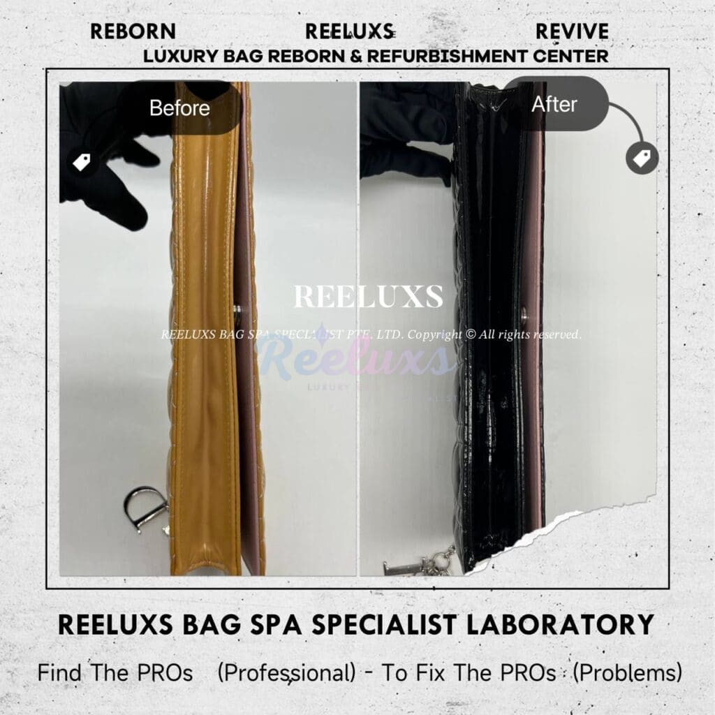 Baby Pink Patent Leather Clutch Patent Oxidation Color Transfer Problem Change To… — frame 2
