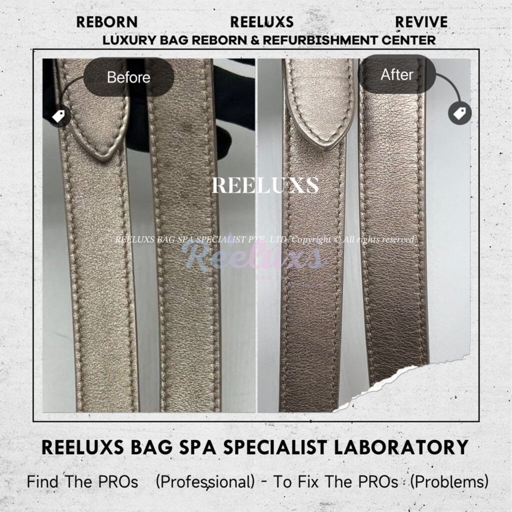 Lady Dior Hand Bag Metallic Color Damaged Mold Spot Problem — frame 4