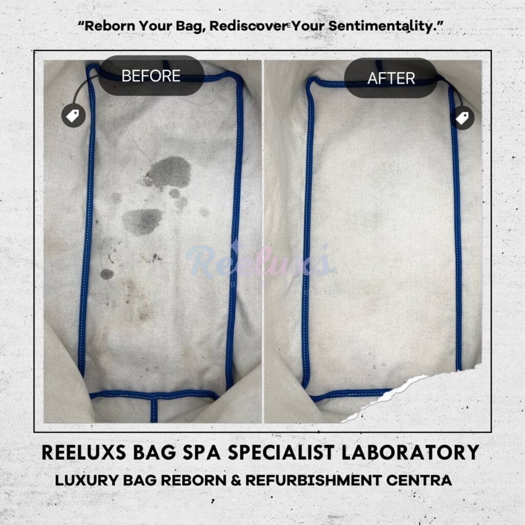 Saint Louis Navy Blue Color Shoulder Bag Color Faded Interior Black Stain… — frame 1
