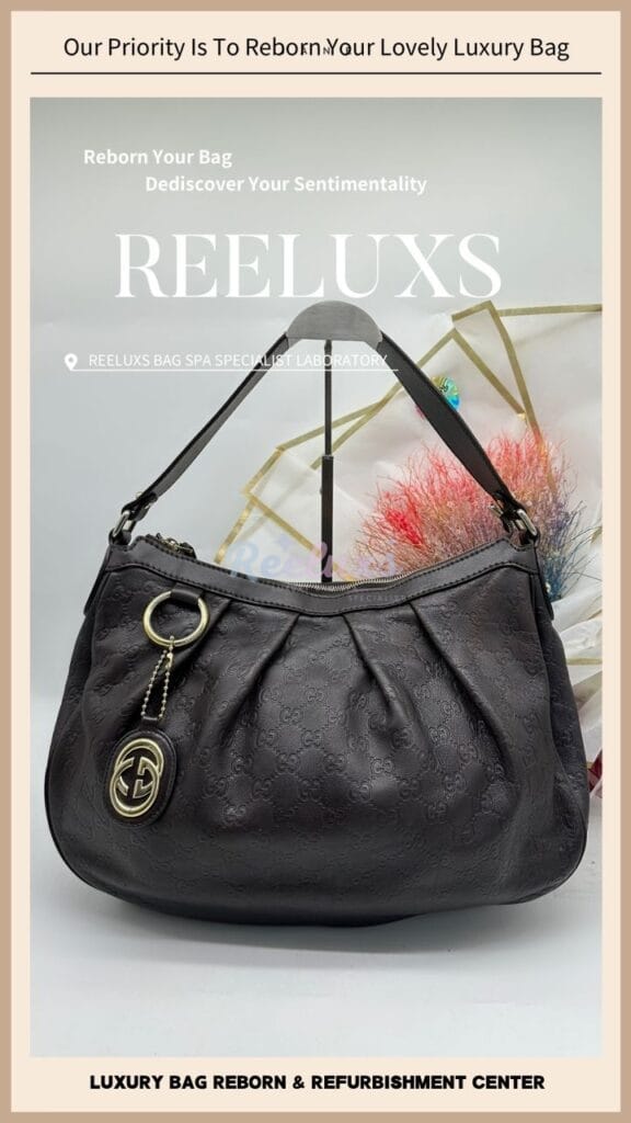 GG Fabric Abbey D-ring Handbag Fabric Color Faded Leather Damaged Customised To Ophidia Embellished Shoulder Bag — frame 13