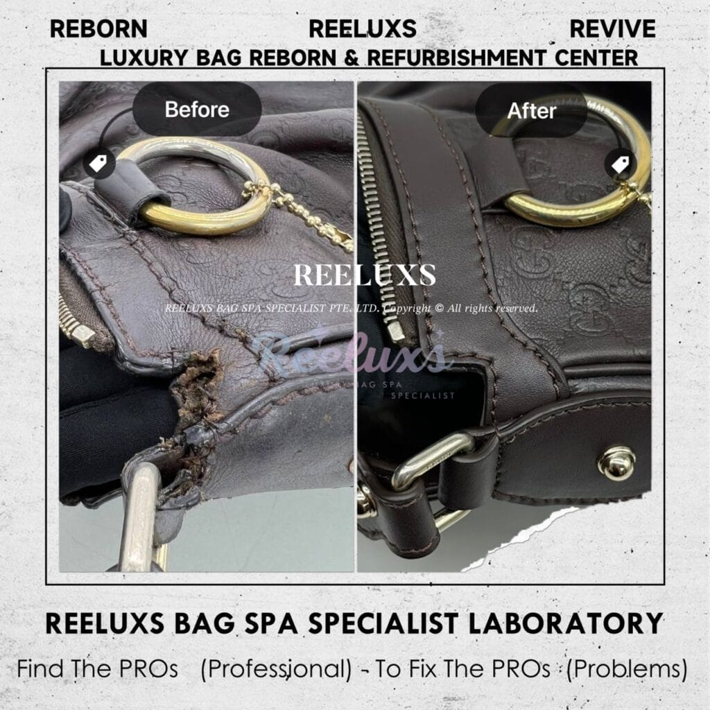 GG Fabric Abbey D-ring Handbag Fabric Color Faded Leather Damaged Customised To Ophidia Embellished Shoulder Bag — frame 1