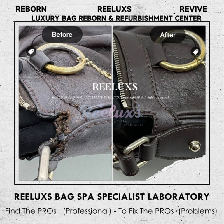GUCCI GG Fabric Abbey D-ring Handbag Fabric Color Faded Leather Damaged Customised To Ophidia Embellished Shoulder Bag