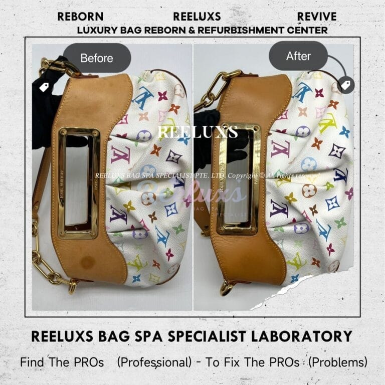Louis Vuitton Multicolor Judy Handbag Vachetta Fully Stain Problem Vachetta Nano Spa Treatment