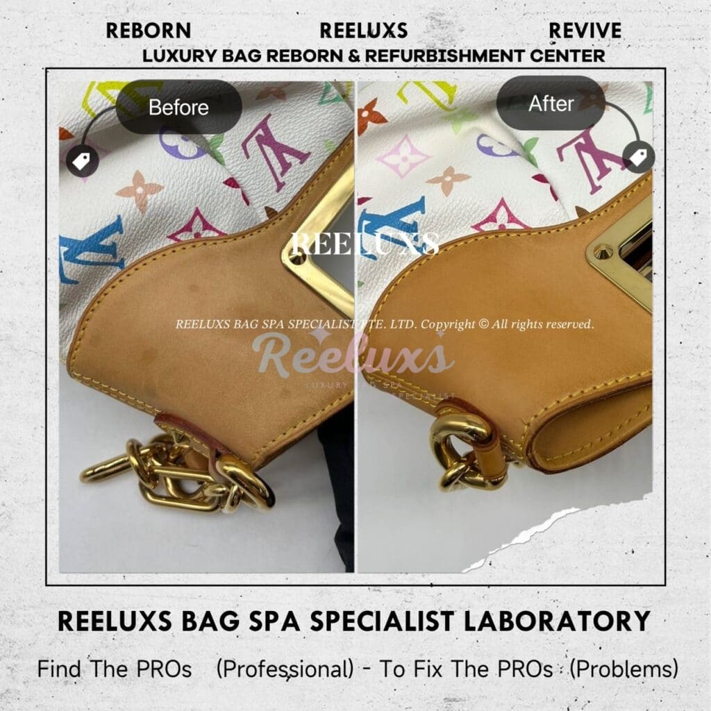 Multicolor Judy Handbag Vachetta Fully Stain Problem Vachetta — frame 9