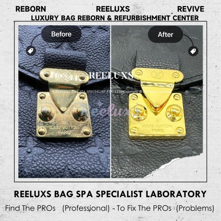 Louis Vuitton Pochette Metis Full Leather Color Faded Oil Edge Cracked Hardware Tarnish & Faded Metal 24K Gold Re-plating