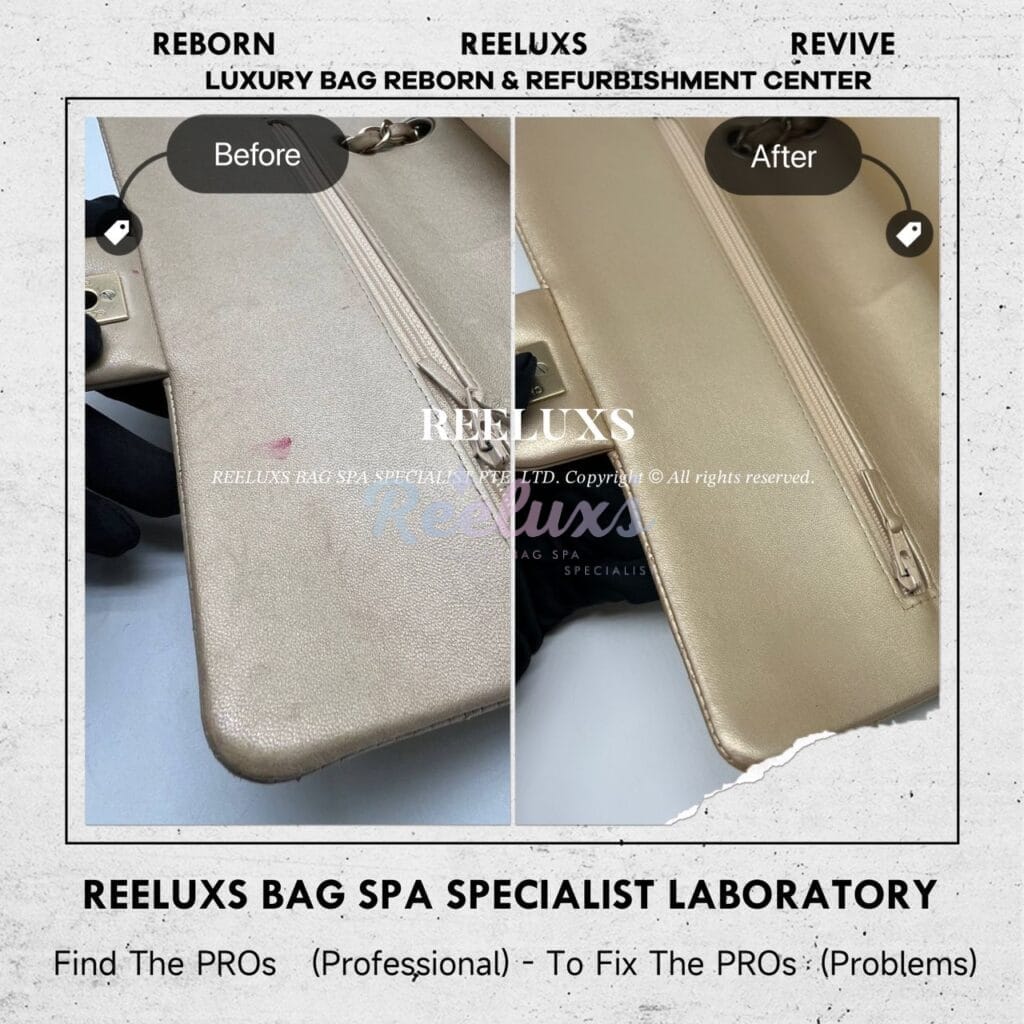 Metallic Classic Flap In Silver Hardware Shoulder Bag Color Faded Corner Damaged — frame 7