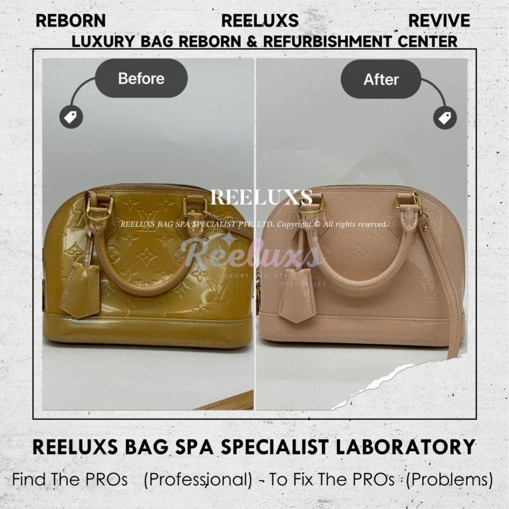 Alma BB Handbag Patent Color Oxidation Problem — frame 1