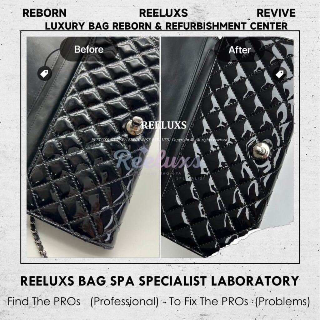 Brilliant Wallet On Chain Clutch Patent Mold Spot Problem Oxidation — frame 8