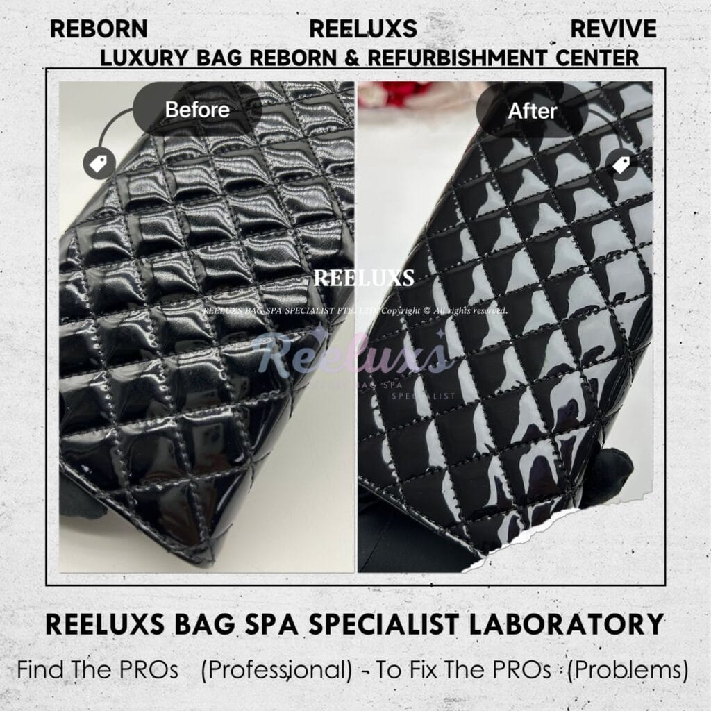 Brilliant Wallet On Chain Clutch Patent Mold Spot Problem Oxidation — frame 4