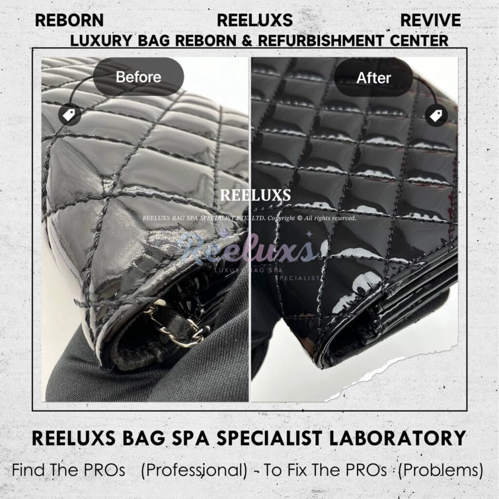 Brilliant Wallet On Chain Clutch Patent Mold Spot Problem Oxidation — frame 2