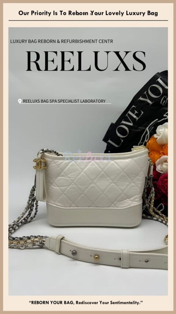 Gabrielle Shoulder Bag Color Faded Chain Leather Peel Off Oxidation — frame 2