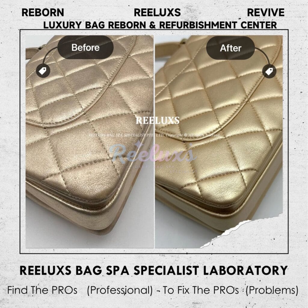 Trendy CC Top Handle Bag Metallic Color Peel Off — frame 4