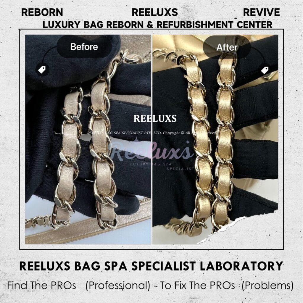 Trendy CC Top Handle Bag Metallic Color Peel Off — frame 8