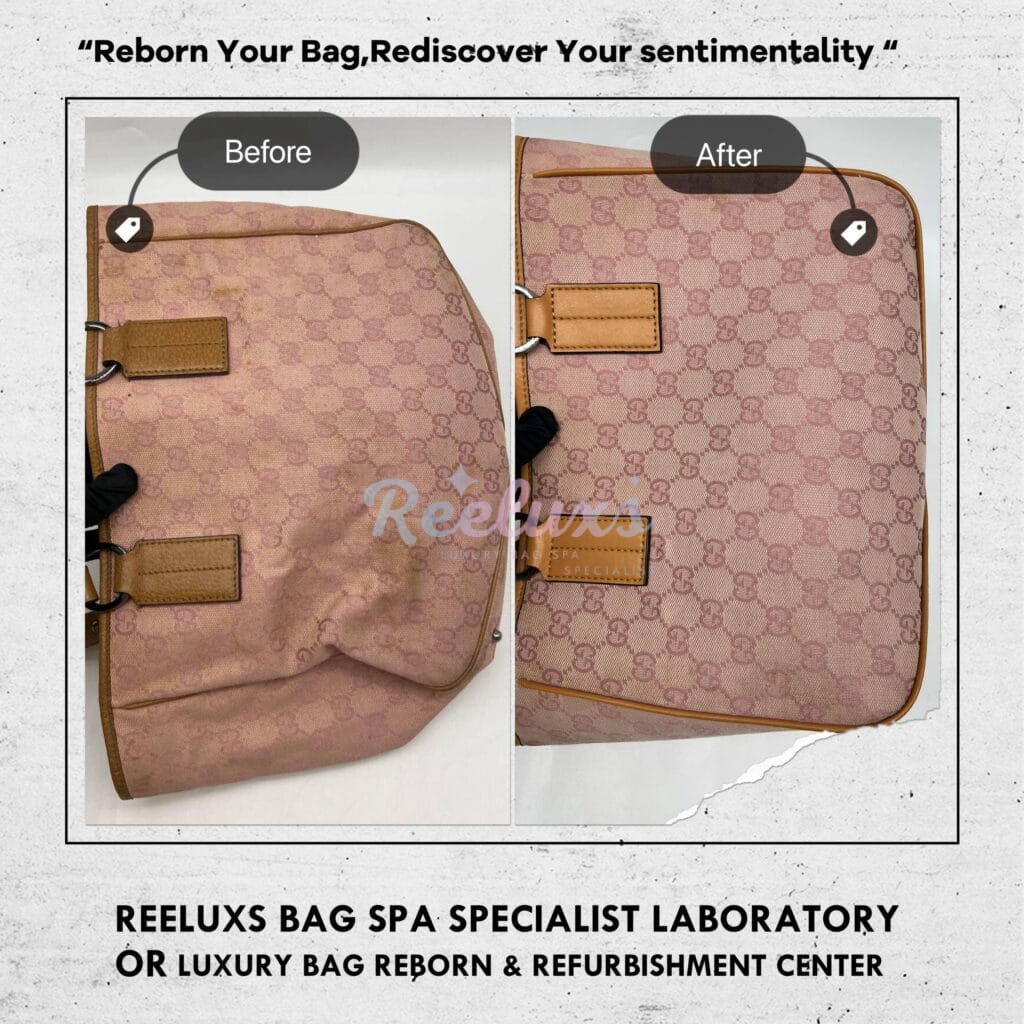 GG Tote Bag Color Faded Pig Skin Leather Changed To Calf Skin Leather Replacement — frame 4