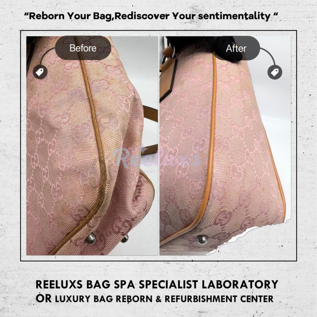 GG Tote Bag Color Faded Pig Skin Leather Changed To Calf Skin Leather Replacement — frame 8