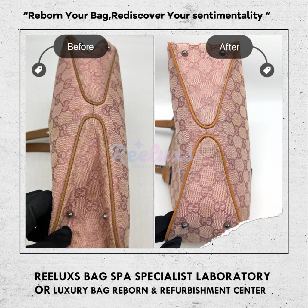 GG Tote Bag Color Faded Pig Skin Leather Changed To Calf Skin Leather Replacement — frame 3