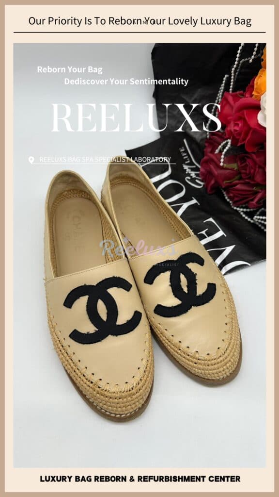 Espadrilles Lamskin Beige Color Shoes Sole Heavy Wear & Tear Problem Adding… — frame 2