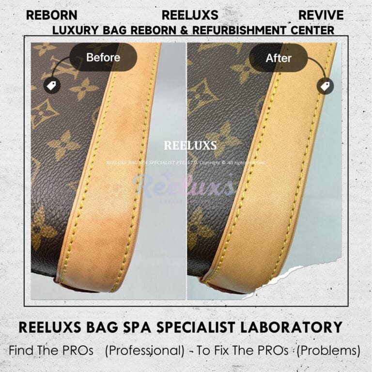 Louis Vuitton Alma BB Monogram Canvas Vachetta Stain Nano Vachetta Treatment