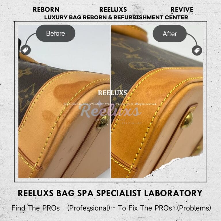 Louis Vuitton Alma Monogram Canvas Vachetta Stain Nano Vachetta Treatment