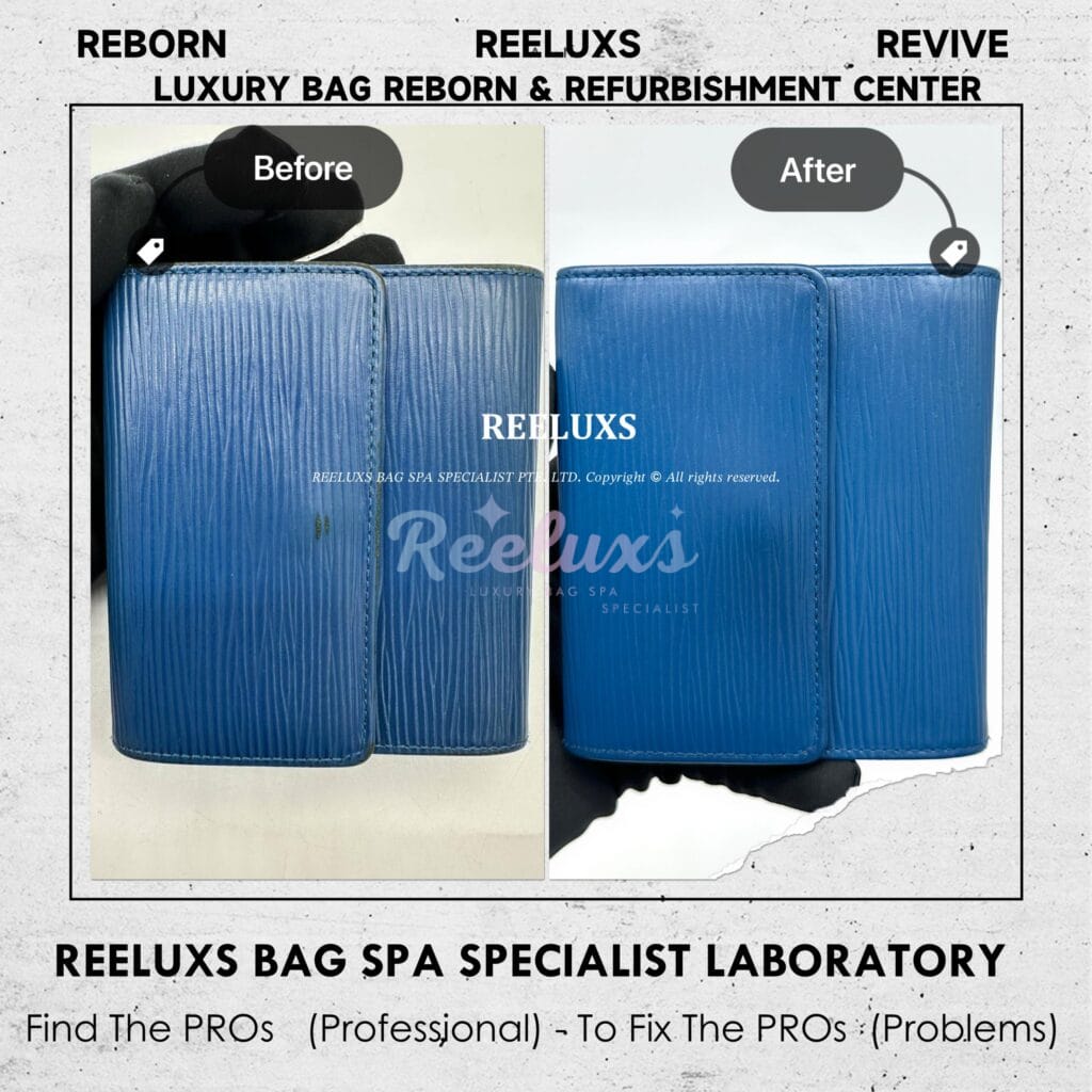 Epi Leather Elise Wallet Color Faded & Peel Off Problem — frame 1