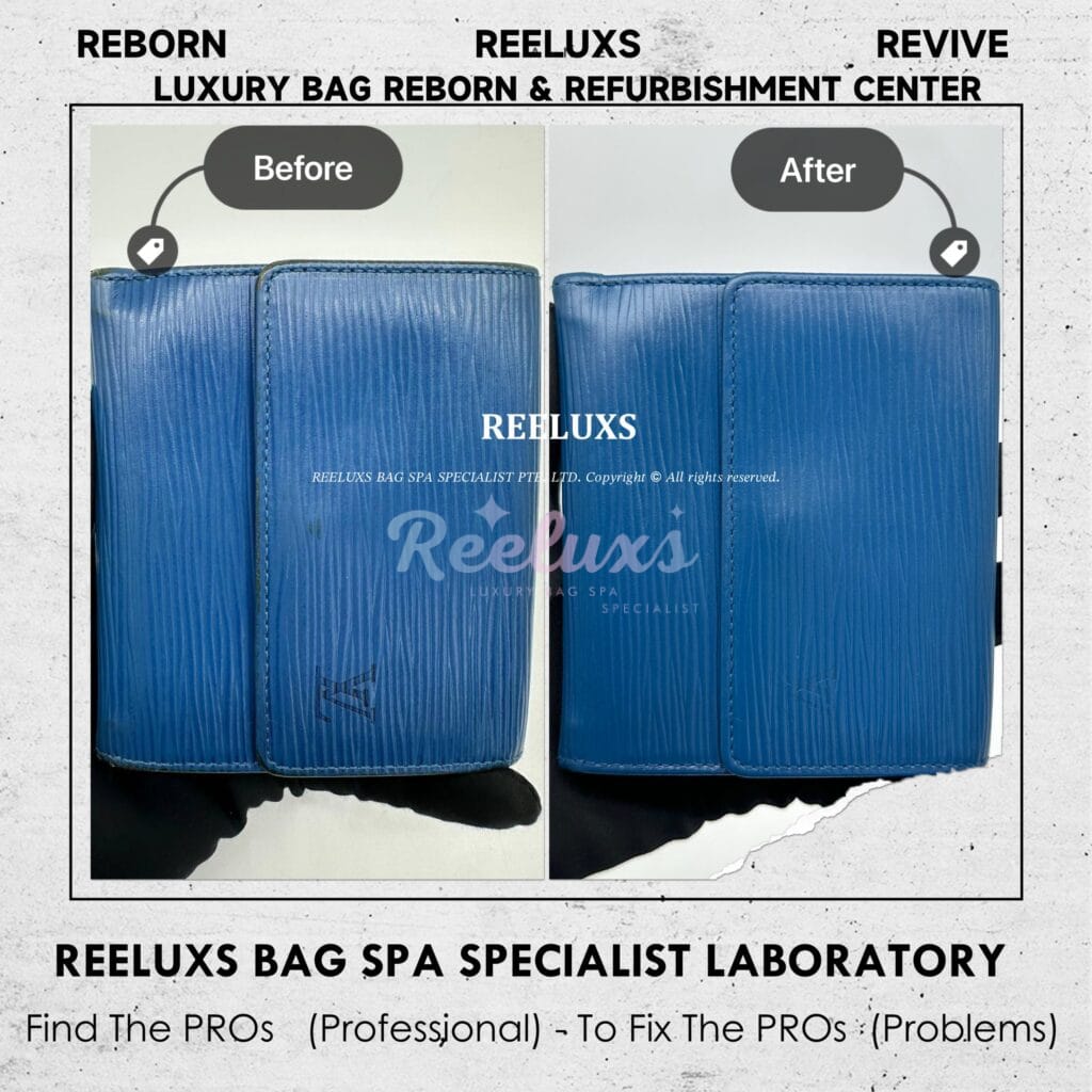 Epi Leather Elise Wallet Color Faded & Peel Off Problem — frame 2
