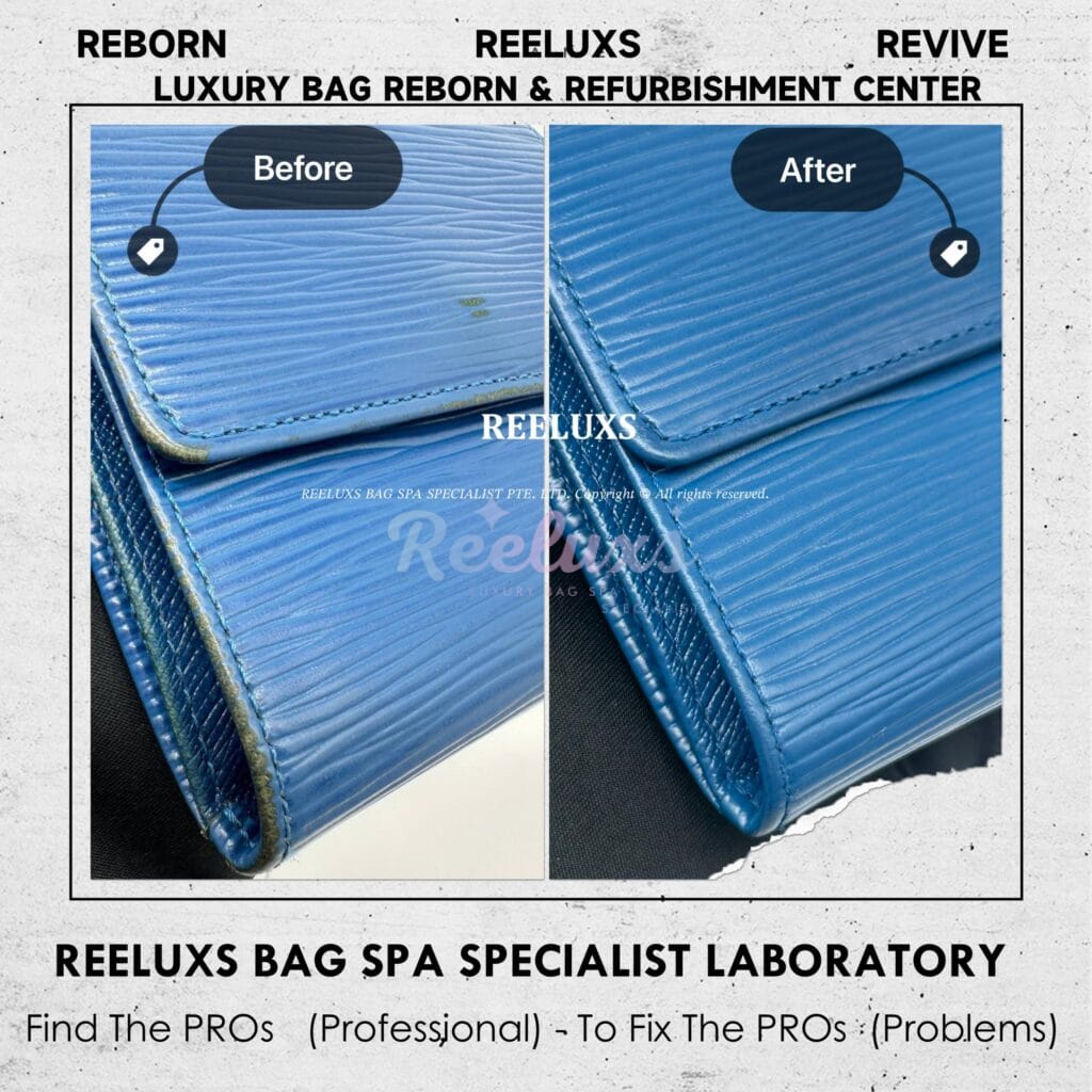 Epi Leather Elise Wallet Color Faded & Peel Off Problem — frame 5