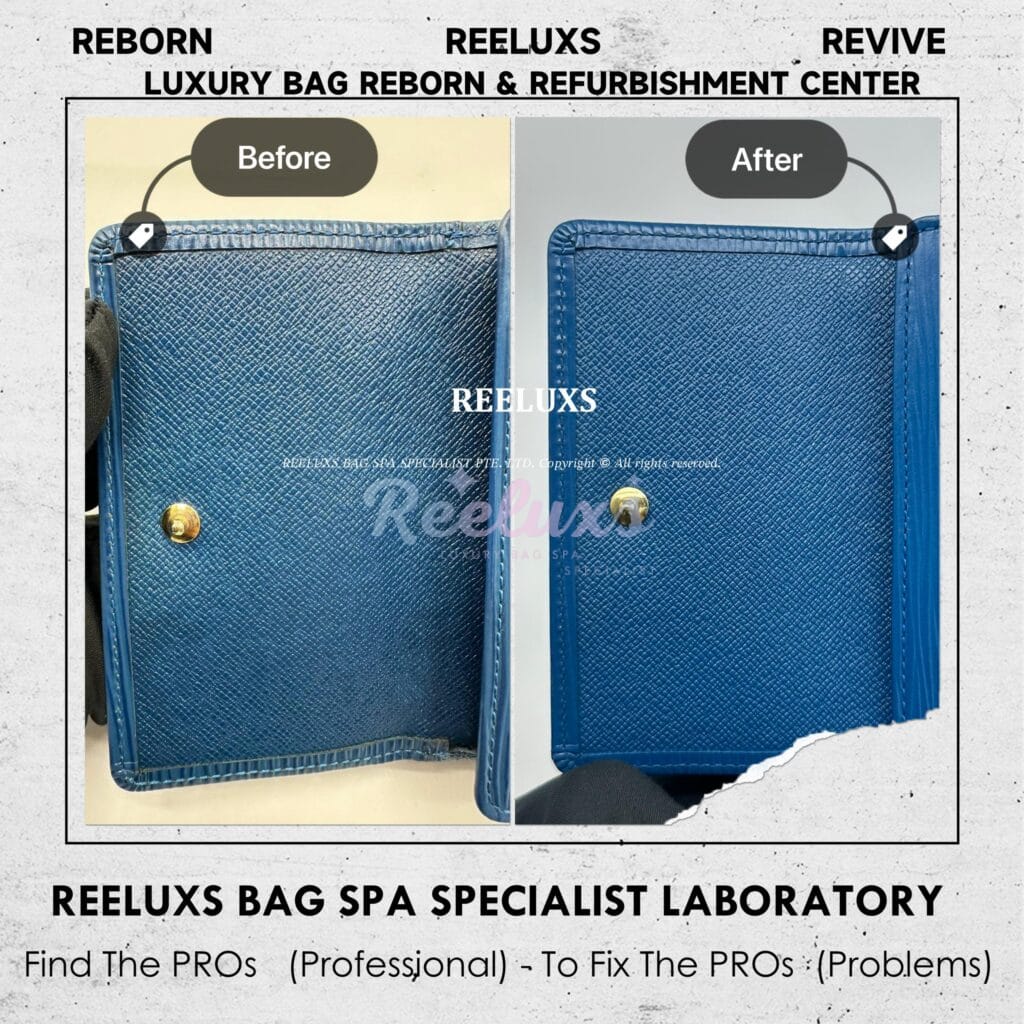 Epi Leather Elise Wallet Color Faded & Peel Off Problem — frame 12