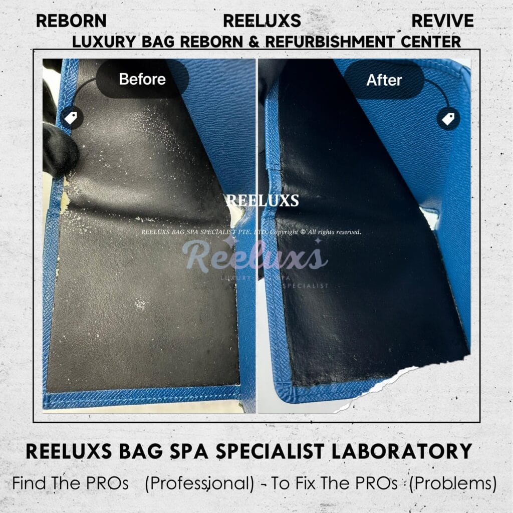 Epi Leather Elise Wallet Color Faded & Peel Off Problem — frame 4